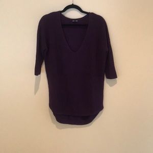 Metallic purple sweater tunic. Size small